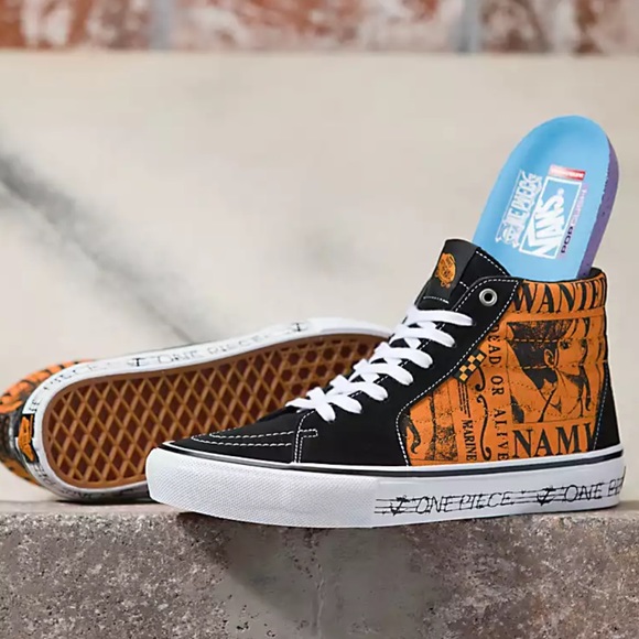 VANS X ONE PIECE COLLABORATION Men’s SKATE SK8-HI SHOE
One Piece Wanted Nami Ora - Picture 8 of 16